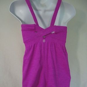 ATHLETA HOT PINK FUCHSIA EXERCIZE TOP SZ MED